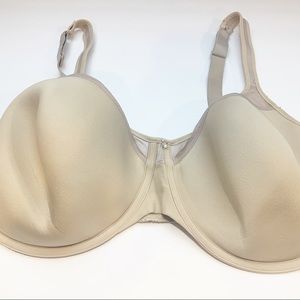 Bali Plus Size 42DD Nude Sheer Cutout Full Coverage Bra